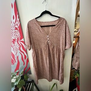 Floral Print Babydoll Dress